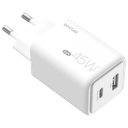 beclad. 45W 2 Port Travel Adapter (C+A Max 45W) WHITE BE-PT245WG-GR