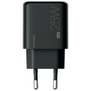 beclad. 25W Type C 1 port Travel Adapter BLACK BE-PT625BG-GR
