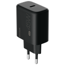 beclad. 45W Type C 1 port  Travel Adapter BLACK BE-PT645BG-GR