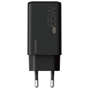 beclad. 65W 2 Port  Travel Adapter (C+A) BLACK BE-PT765BG-GR