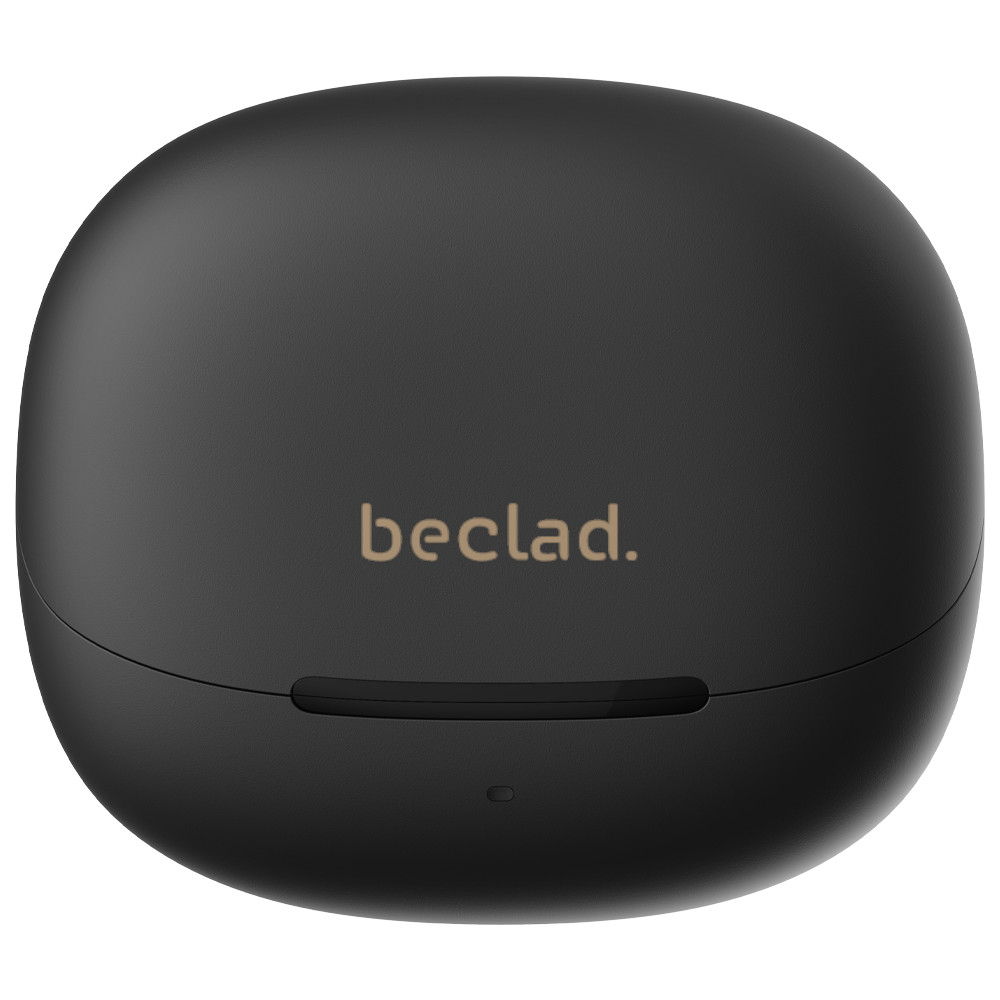 beclad. True Wireless  Noise Canceling Earbuds Black BE-SE001BG-GR
