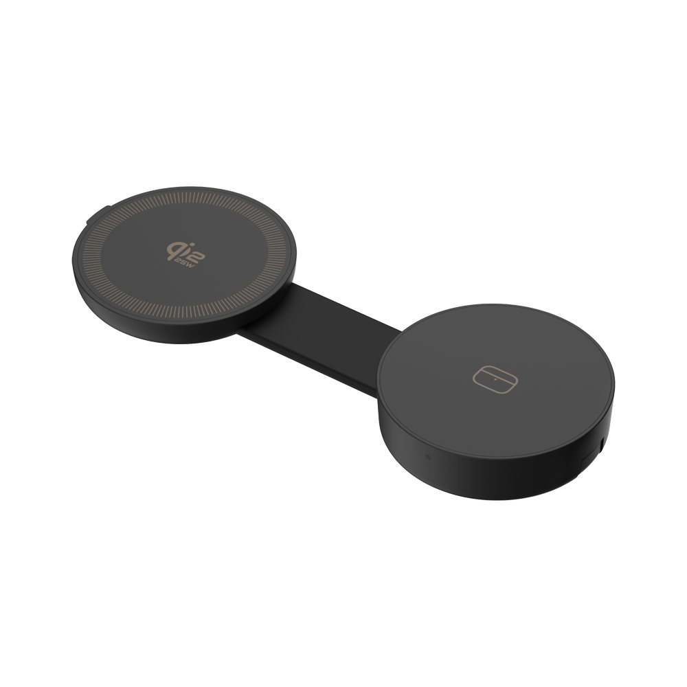 beclad. 3in1 Folding Wireless Charging Pad (Qi2.2) BLACK BE-PP301