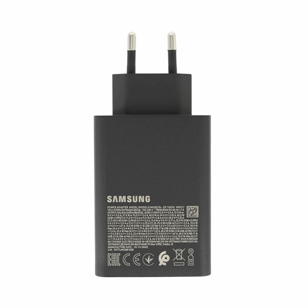 Samsung 65W Power Adapter Trio (w/o cable) black EP-T6530NBE
