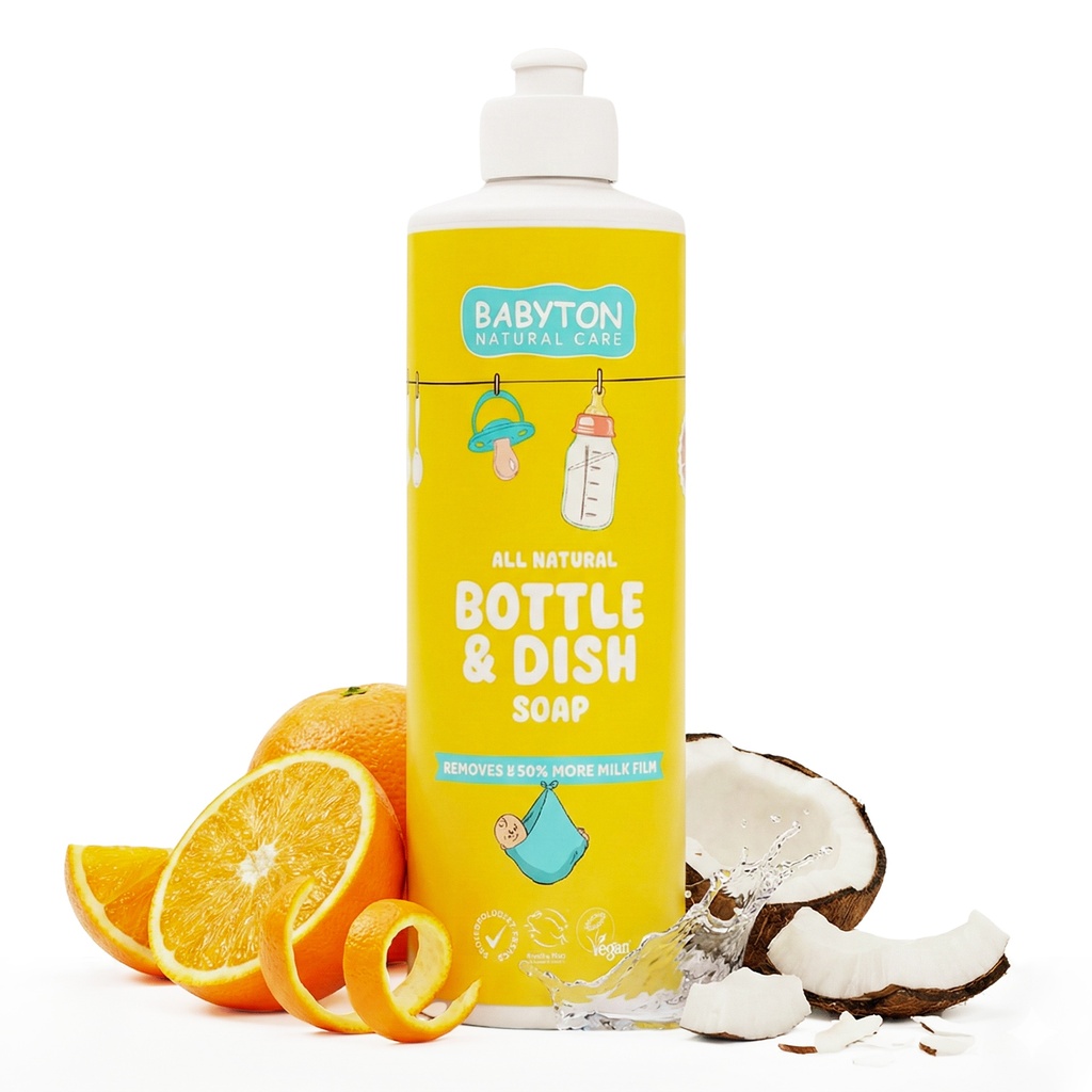 Babyton Babyflaschen Reiniger 500ml | Pflanzlich, Ungiftig, Leicht Abspülbar