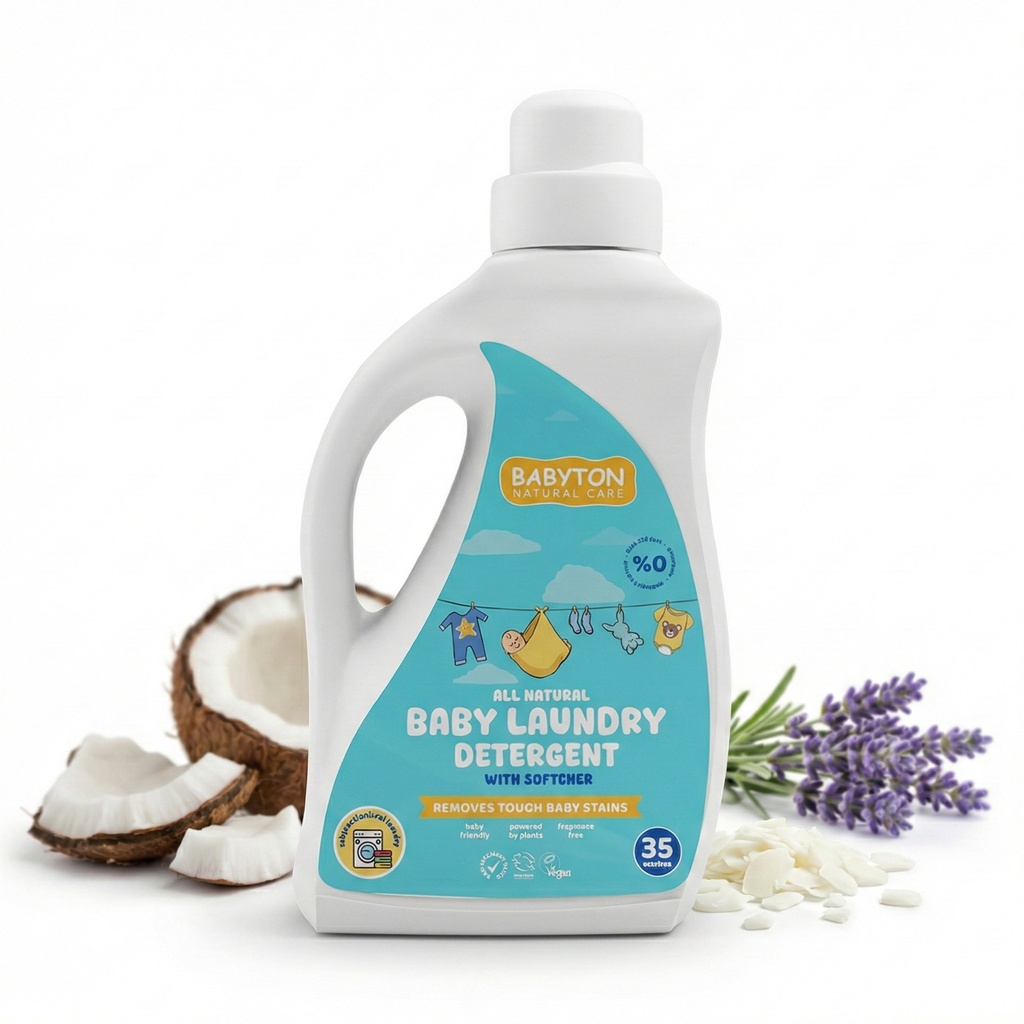 Babyton Baby-Waschmittel 1000ml | sanft, flüssig, 35 Waschgänge, sicher für Babys