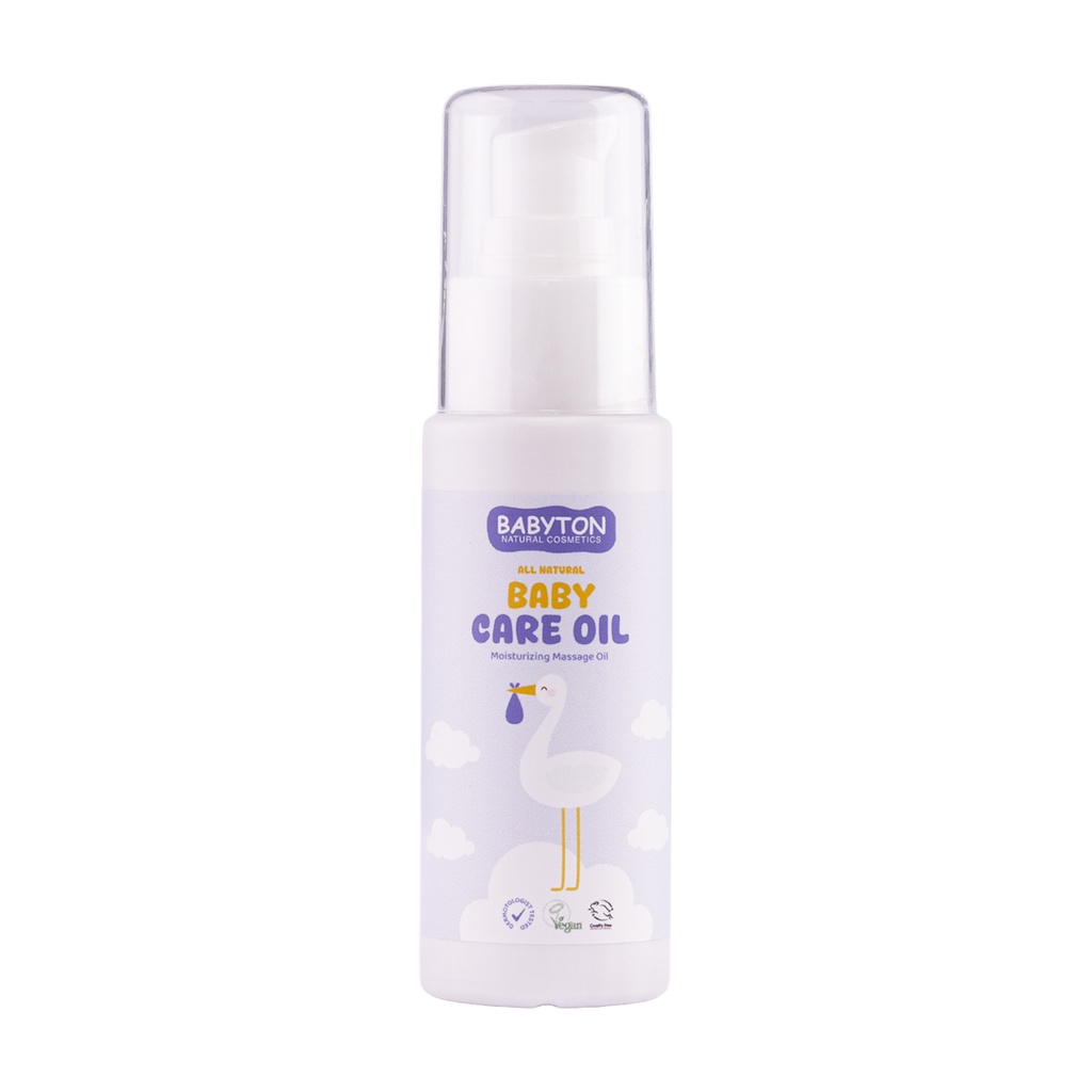 Babyton Baby Pflegeöl 50 ml | Natürliches Calendula-Aprikose Öl für empfindliche Haut