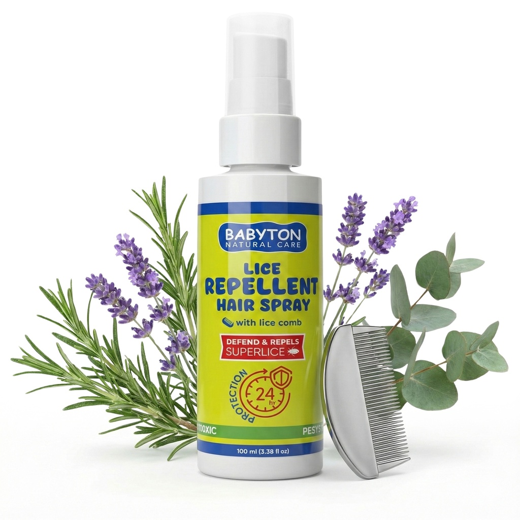 Babyton Lice Repellent Hair Spray & Comb 