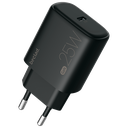 beclad. 25W Type C 1 port Travel Adapter BLACK BE-PT625BG-GR
