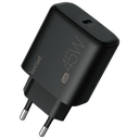 beclad. 45W Type C 1 port  Travel Adapter BLACK BE-PT645BG-GR