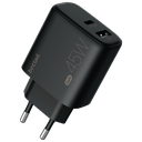beclad. 45W 2 Port Travel Adapter (C+A Max 20W) BE-PT745