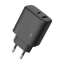 beclad. 45W USB C + USB A Ladegerät 2-Port Schnelladapter Schwarz