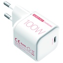 beclad. Mini 100W 1 Port Travel Adapter WHITE BT-PT110MWG-GR