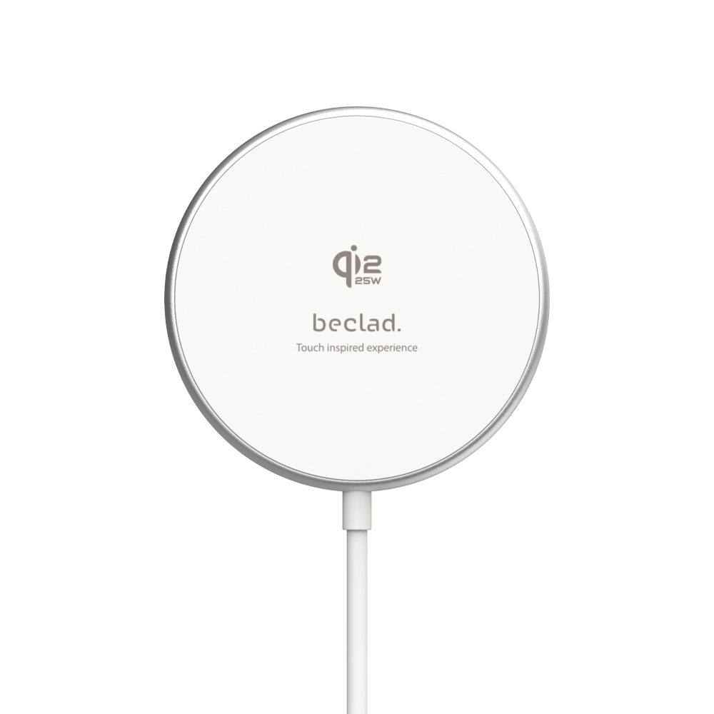 beclad. Wireless Charging Pad White BE-PP121 (Qi2.2)