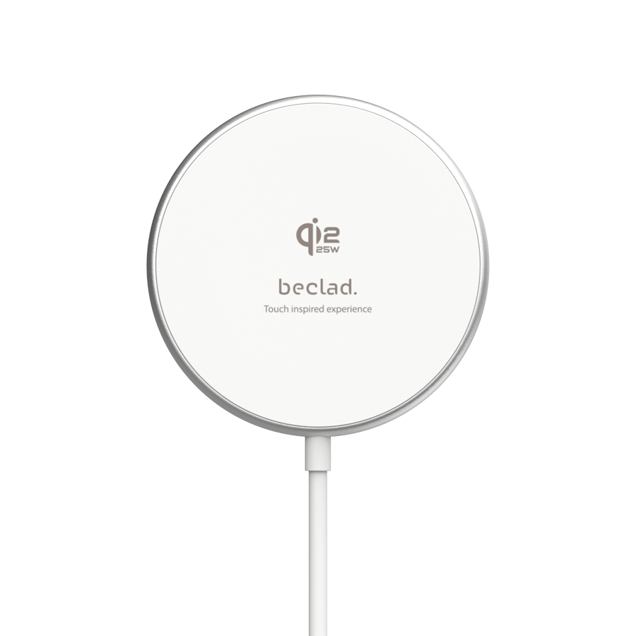 beclad. Wireless Charging Pad White BE-PP121 (Qi2.2)