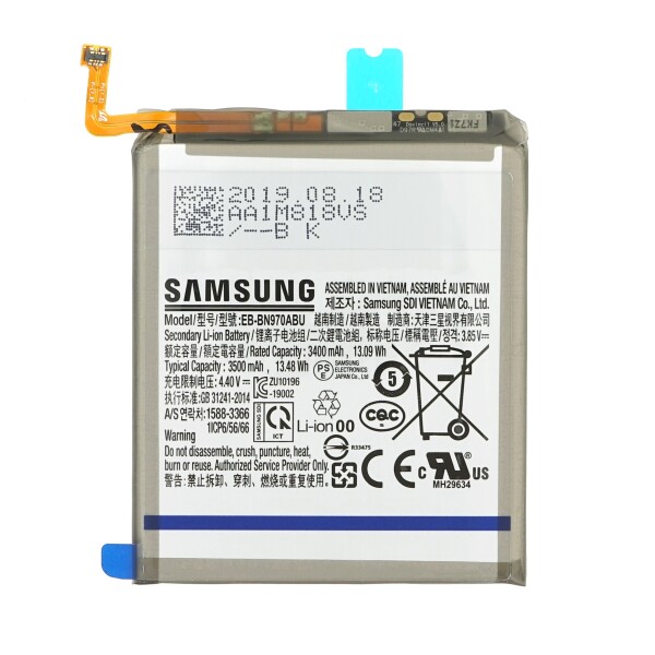Samsung Battery EB-BN970ABU 3500 mAh SM-N970F Galaxy Note 10 GH82-20813A