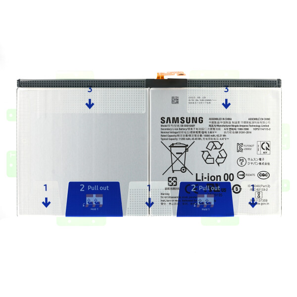 Samsung Battery EB-BX916ABY 11200 mAh SM-X910/X916 Galaxy Tab S9 Ultra (Wi-Fi/5G) GH82-31915A