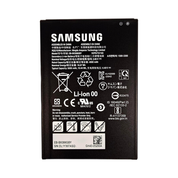 Samsung Battery EB-BX306GBY SM-X300/X306 Galaxy Tab Active5(Wi-Fi/5G) GH43-05200A