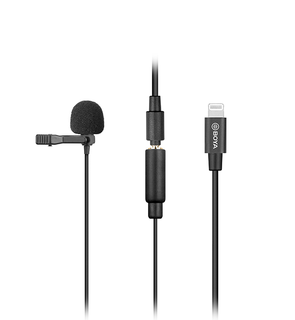 Boya BY-M2 Clip-on Lavalier Microphone for iOS Devices