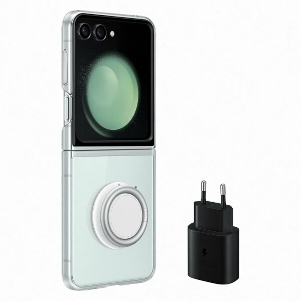 Samsung Starter Pack Galaxy Z Flip5 (Clear Gadget Case clear + TA800 25W) EF-XF73KKTE