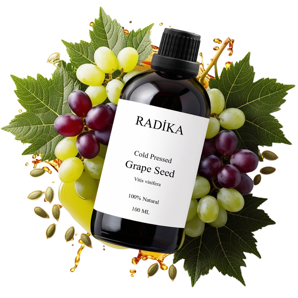 Traubenkernöl, Kaltgepresst, 100% Rein, BIO, natürlich, 100 ml