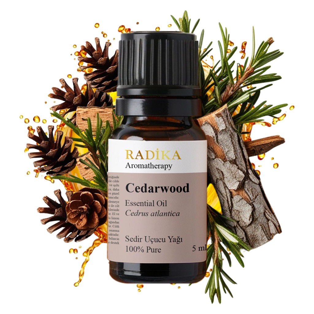 Zedernholzöl, ätherisches Öl, 100% Rein, BIO, natürlich, 10 ml