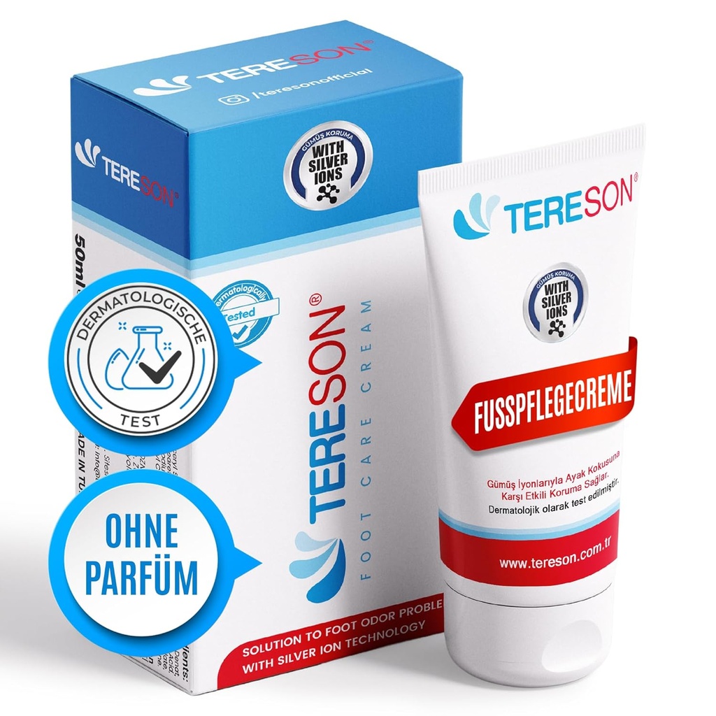 Tereson Anti Schweiß Creme 50ml | Für Schwitzen & Schwitzige Hände
