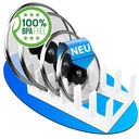 Topfdeckel Organizer, 28,2×15,1×9,1 cm, Plastik, Weiß
