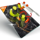 Decovetro Schneidebrett Glas |40x30cm | Glass Cutting Board | Leicht zu reinigen
