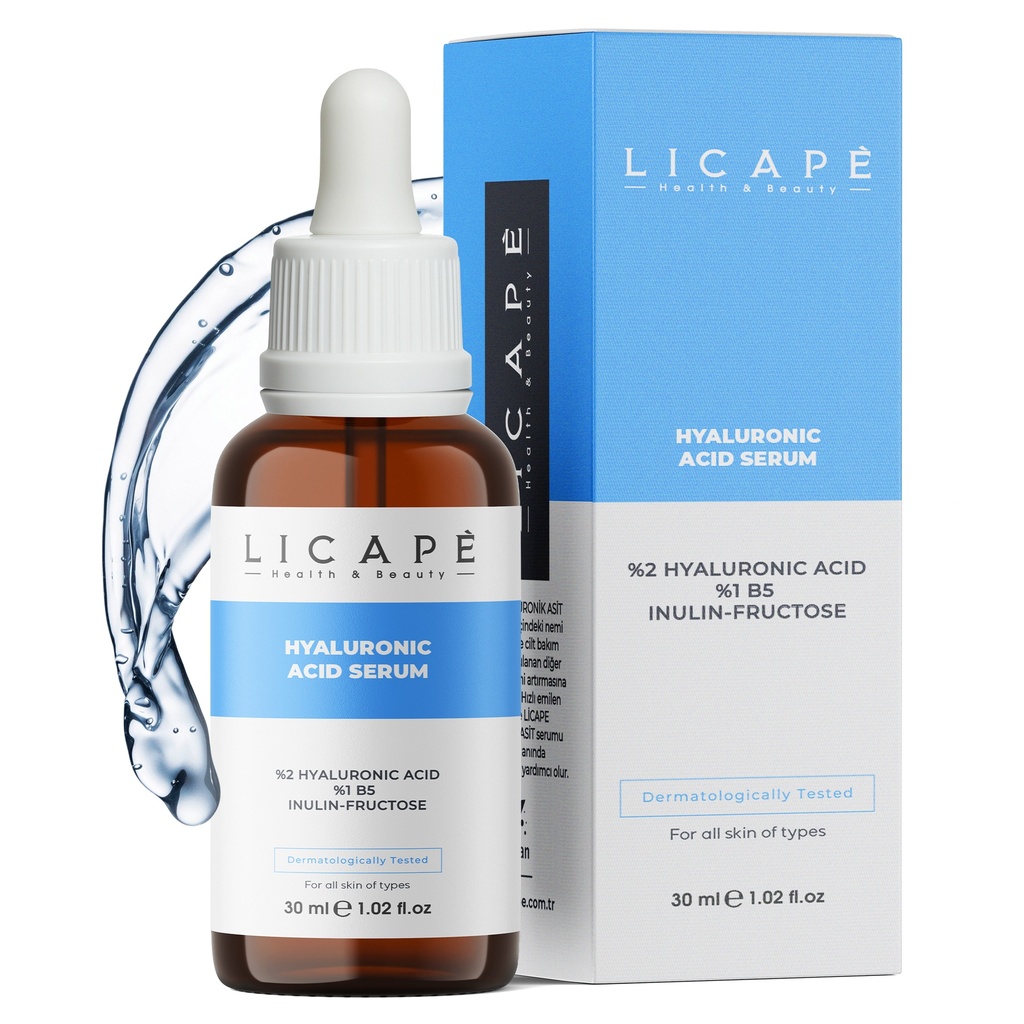 Licape® Hyaluronsäure Serum | 30 ml | 2 % Hyaluronsäure & Vitamin B5 |  Vegan