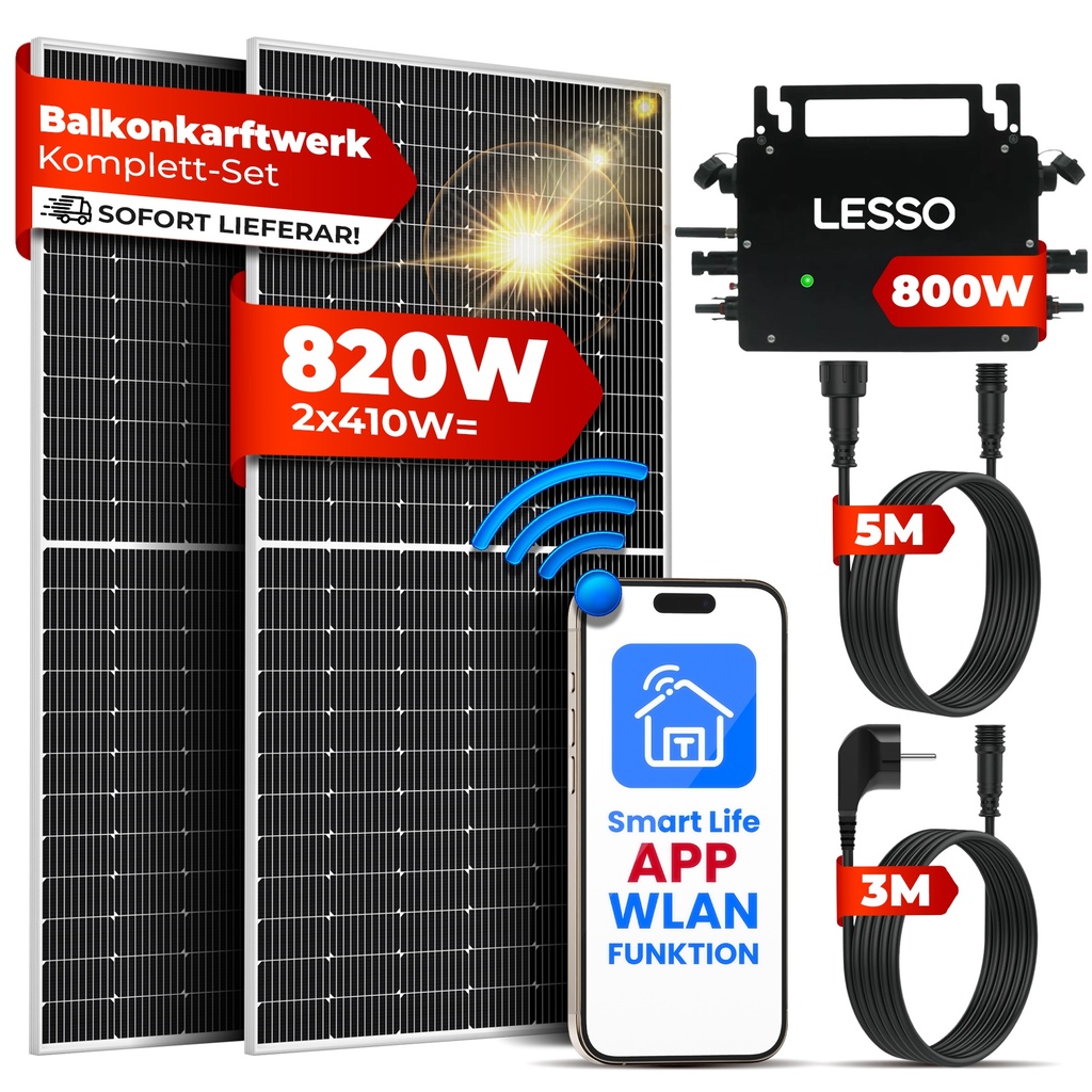 Lesso Balkonkraftwerk HL-BKW-600-A-2-410