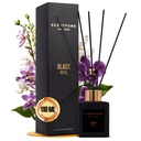 Raumduft mit Duftstäbchen, Veilchen, Jasmin und Schwarze Orchidee, Zimt - 110 ml