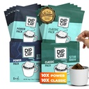 Dipcaf® Kaffeebeutel 20 Stück (Power und Klassik) | Milder Filterkaffee im Beutel