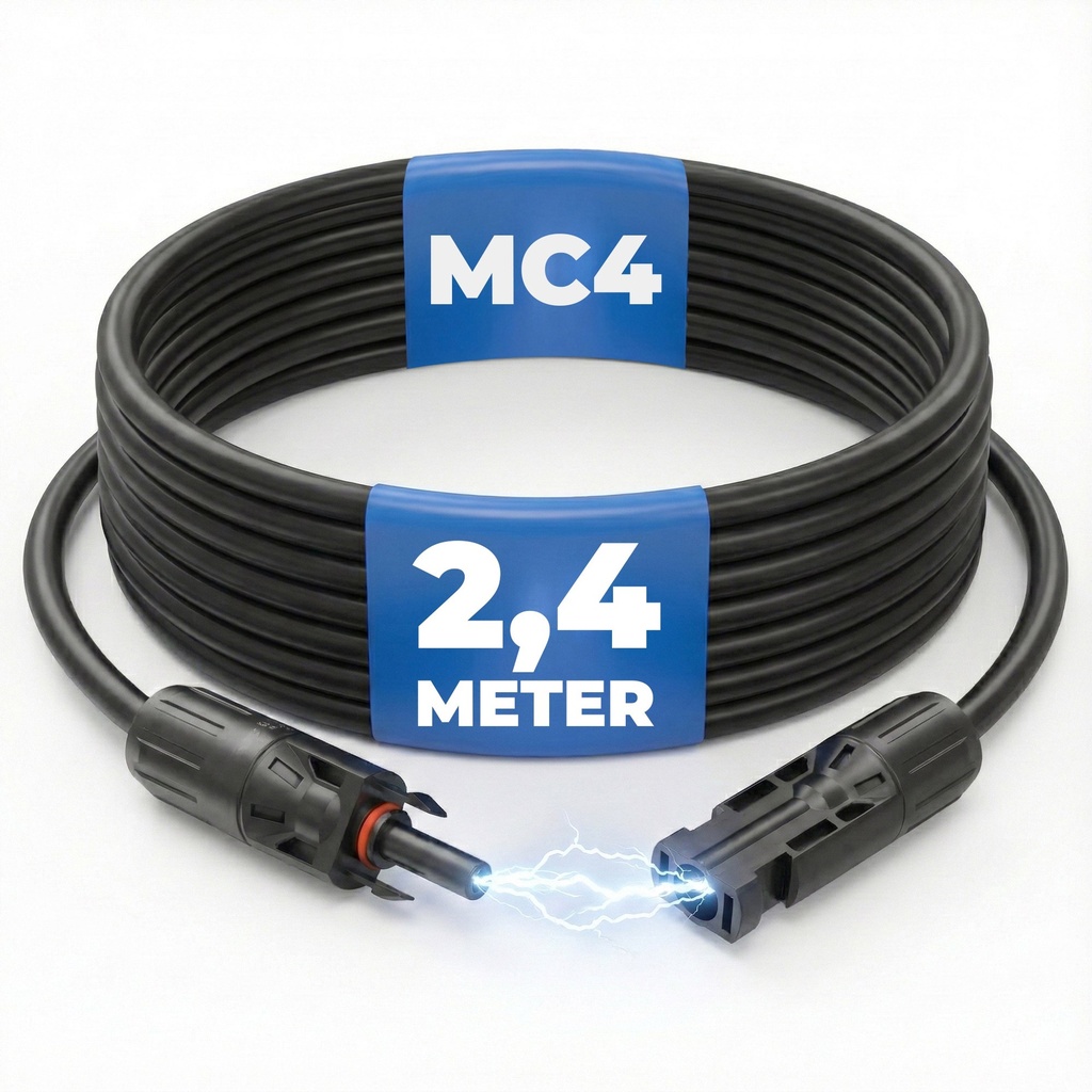 MC4 Doppelanschlusskabel Länge: 2,4 Meter