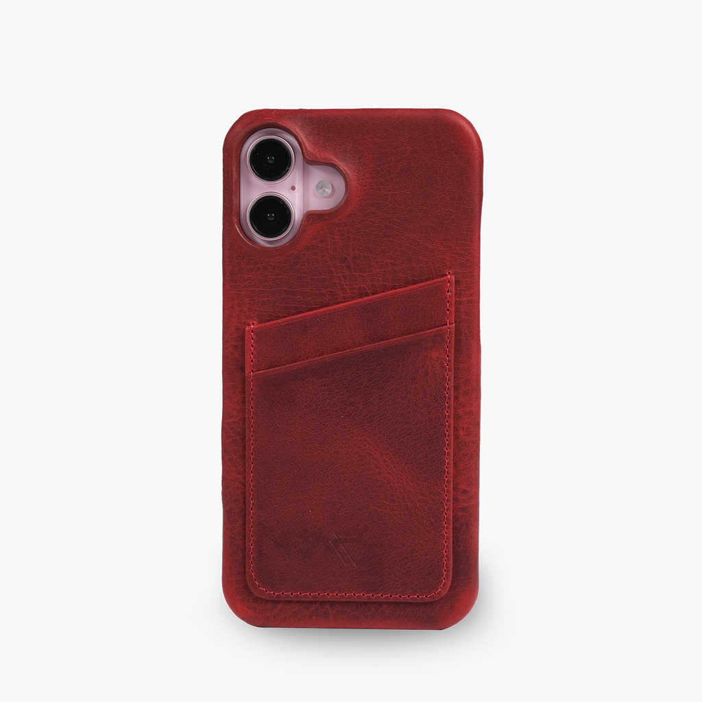 Wachikopa Full Wrap Lederhülle iPhone 16 Plus mit Kartenfächern