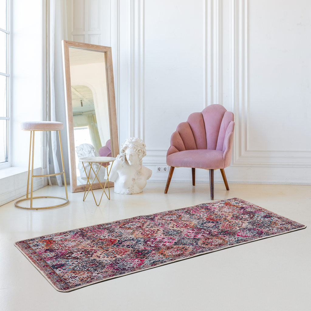 Miqna Moderner Küchenteppich Gel Läufer Rutschfest Rechteckig 60x150cm