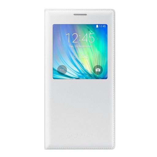 [G-428777] Samsung A7 Flip-Cover S-View EF-CA700BW white