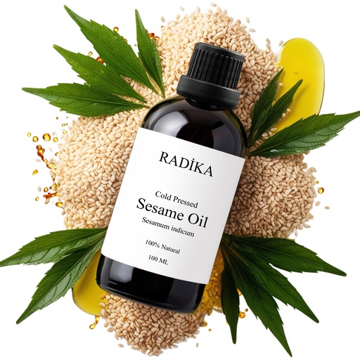 [G-930786] Kaltgepresstes Bio Sesamöl 100 ml – pure Pflege für Haut, Haar & Massage