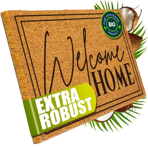 [G-542109] Decovetro® Kokosmatte Fußmatte | 40x60 cm | 100% natürliche Kokosfasern