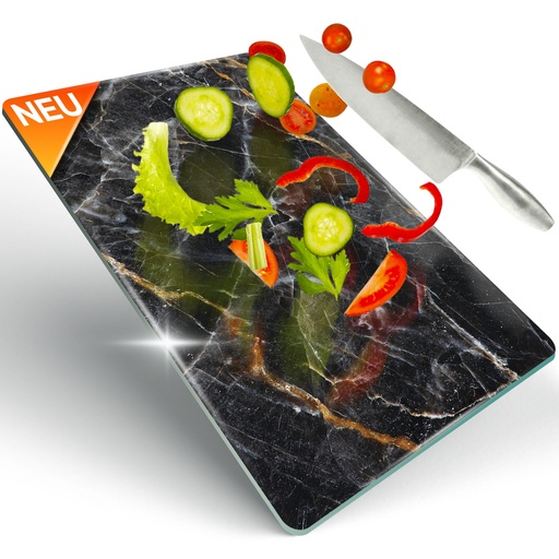 [G-179667] Decovetro Schneidebrett Glas |40x30cm | Glass Cutting Board | Leicht zu reinigen