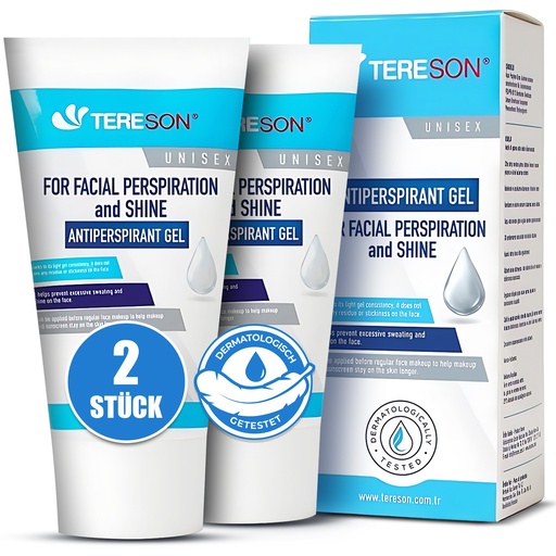 [G-764022] Tereson 2x Antitranspirant Gel 50 ml, Starkes Schwitzen,Bei Schwitzen im Gesicht