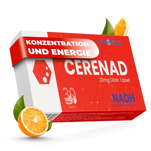 [G-565362] CERENAD NADH 20mg – Coenzym 1 für Energie & Zellen – 30 Tabletten, Vegan