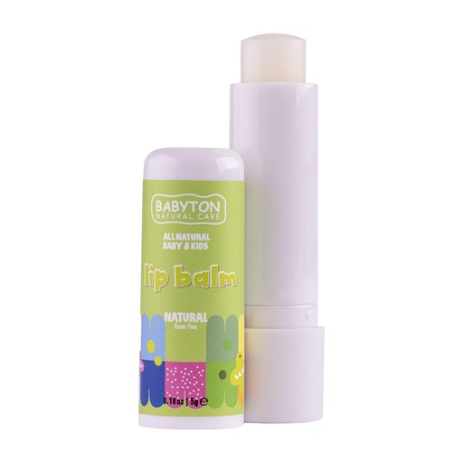 [G-558083] Babyton Lippenbalsam für Kinder 5g |  Pflanzlich, Parabenfrei, Erdbeer