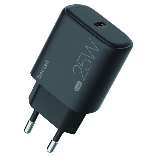 [G-565341] beclad. 25W Type C 1 port Travel Adapter BLACK BE-PT625BG-GR