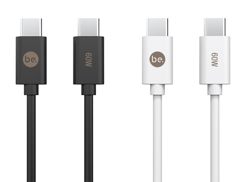 [G-209978] beclad. 60W C to C TPE Charging Cable (1.2m) / Black BE-PC160BG-GR