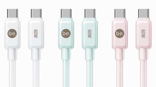 [G-965962] beclad. 60W C to C PVC+ Silicone Charging Cable Green BE-PC360GG-GR
