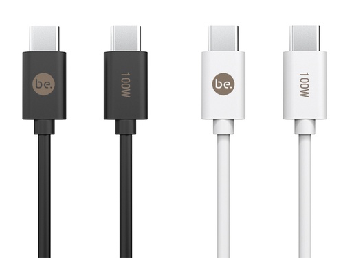 [G-374350] beclad. 100W C to C TPE Charging Cable (1.2m) White BE-PC110WG-GR